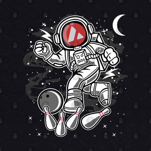 Astronaut Bowling Avalanche AVAX Coin To The Moon Crypto Token Cryptocurrency Blockchain Wallet Birthday Gift For Men Women Kids by Thingking About